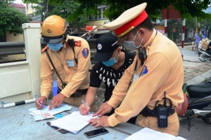 Mức phạt vi phạm giao thông