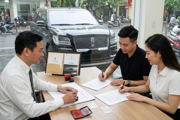 Công chứng hợp đồng mua bán xe sang Lincoln