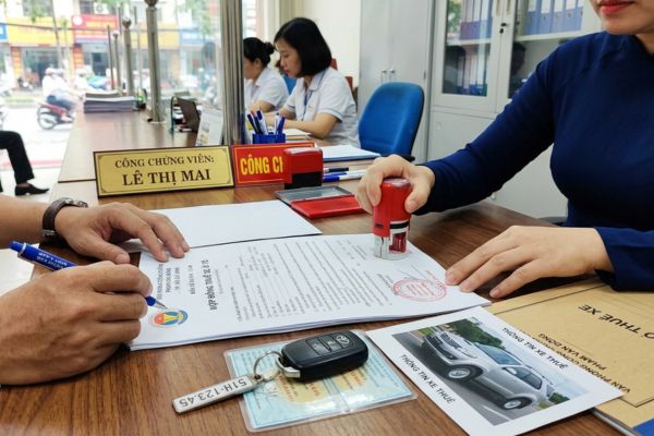 Công chứng hợp đồng thuê xe ô tô