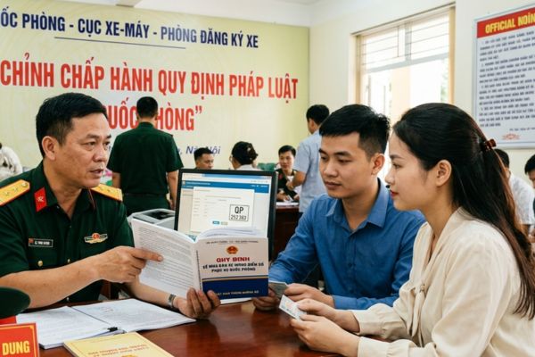 Quy định về mua bán xe mang biển số phục vụ quốc phòng
