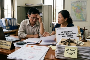 Nợ tiền thuế của vợ hoặc chồng kinh doanh: Ai phải chịu?