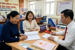 Tặng cho tài sản cho con: Thủ tục công chứng